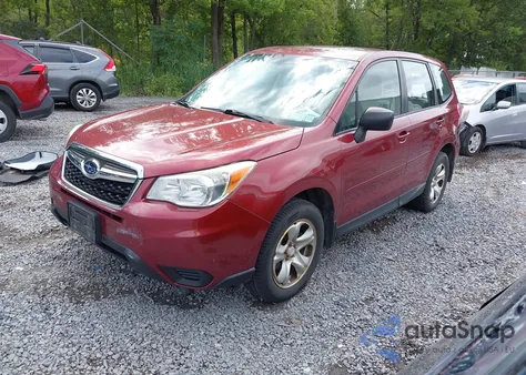 2014 Subaru Forester 2.5I z USA, uszkodzony, nr VIN JF2SJAAC1EH491256
